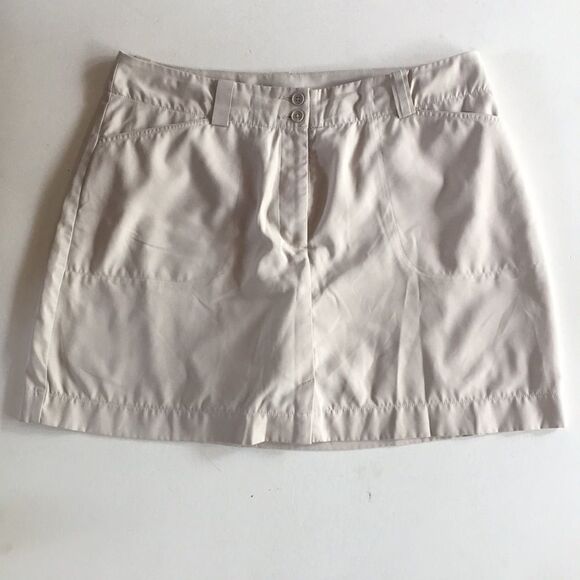 Nike Golf FitDry Cream Colored Skort Size 14 - Picture 1 of 16
